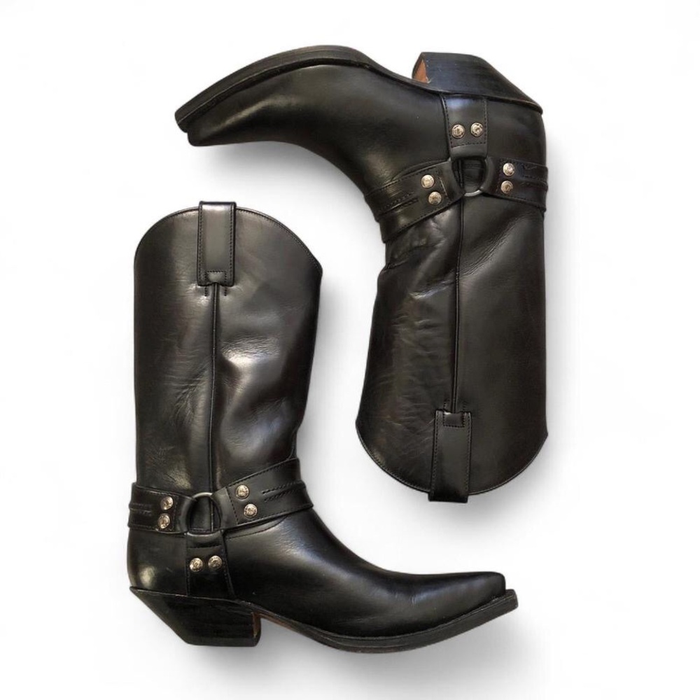 Sendra Men’s Black Leather Cowboy Boots